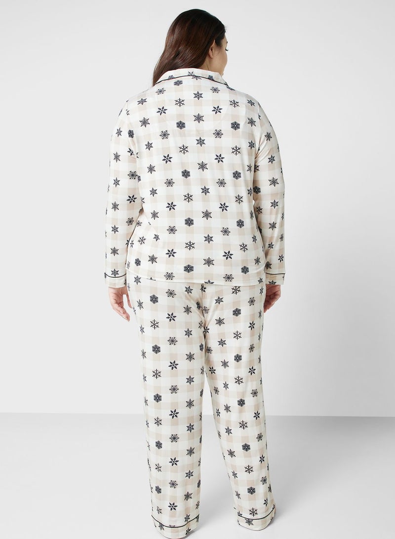 Printed Shirt & Pyjama Set