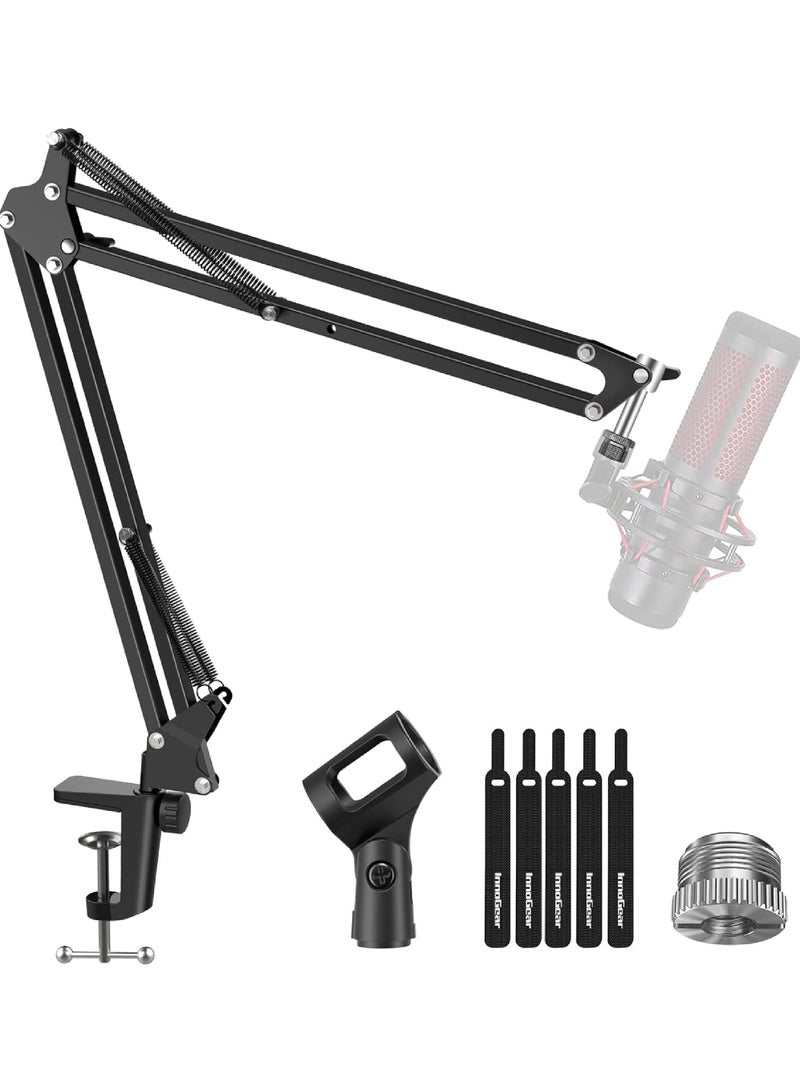 Boom Arm Microphone Mic Stand for Blue Yeti HyperX QuadCast SoloCast Snowball Fifine Shure SM7B and other Mic