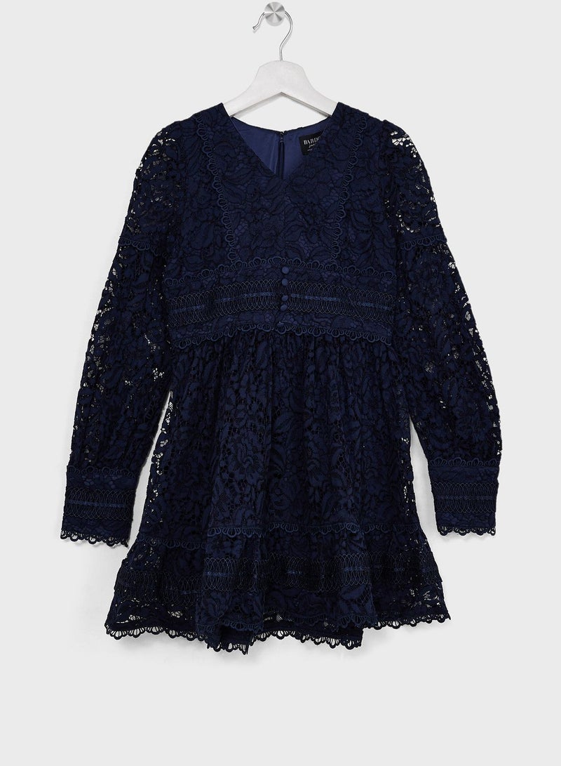 Kids Venice Lace Midi Dress