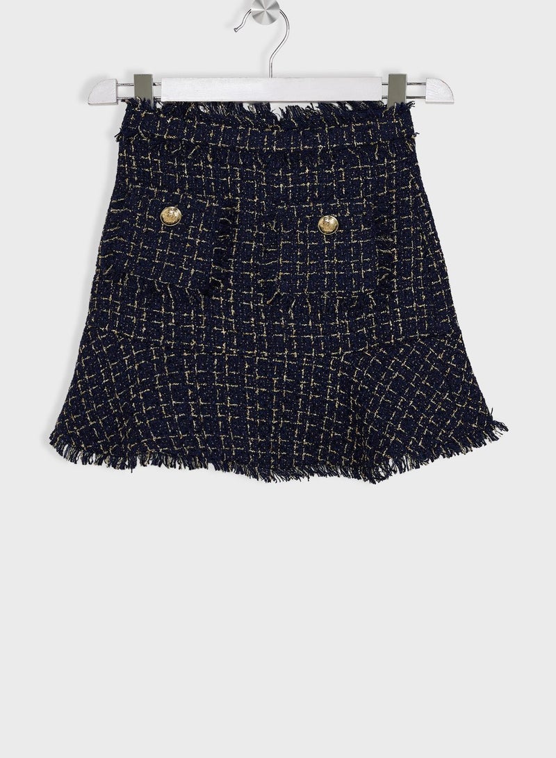 Kids Khari Boucle Mini Skirt