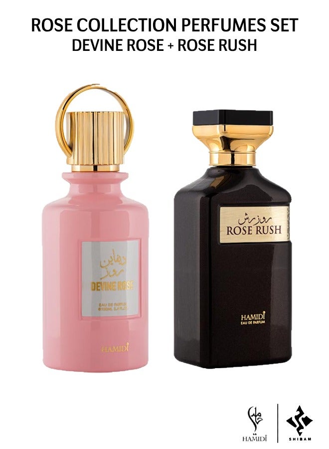 Women Essence Perfume Gift Set - Eau De Parfum Rose Rush & Divine Rose 100ml (assorted)