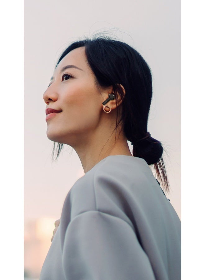 SoundForm Pulse True Wireless Bluetooth Earbuds Hybrid Noise Cancelling, 6x Microphones, 35Hrs Playtime, Touch Controls, Stylish W/ Great Sound, Wireless Charging, IPX5 Rating Black