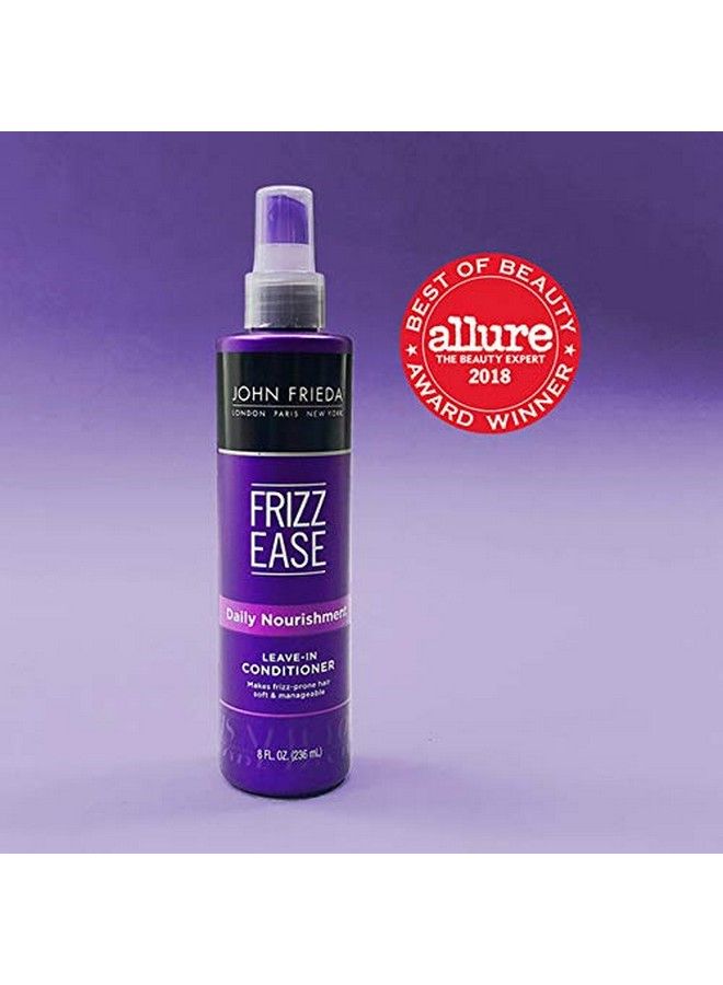 Frizz Ease Daily Nourishment Conditioner 8 Ounce Leavein Conditioner For Frizzprone Hair With Vitamin A C And E