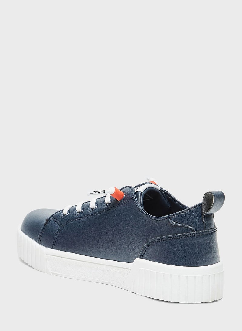 Kids Lace Up Low Top Sneakers