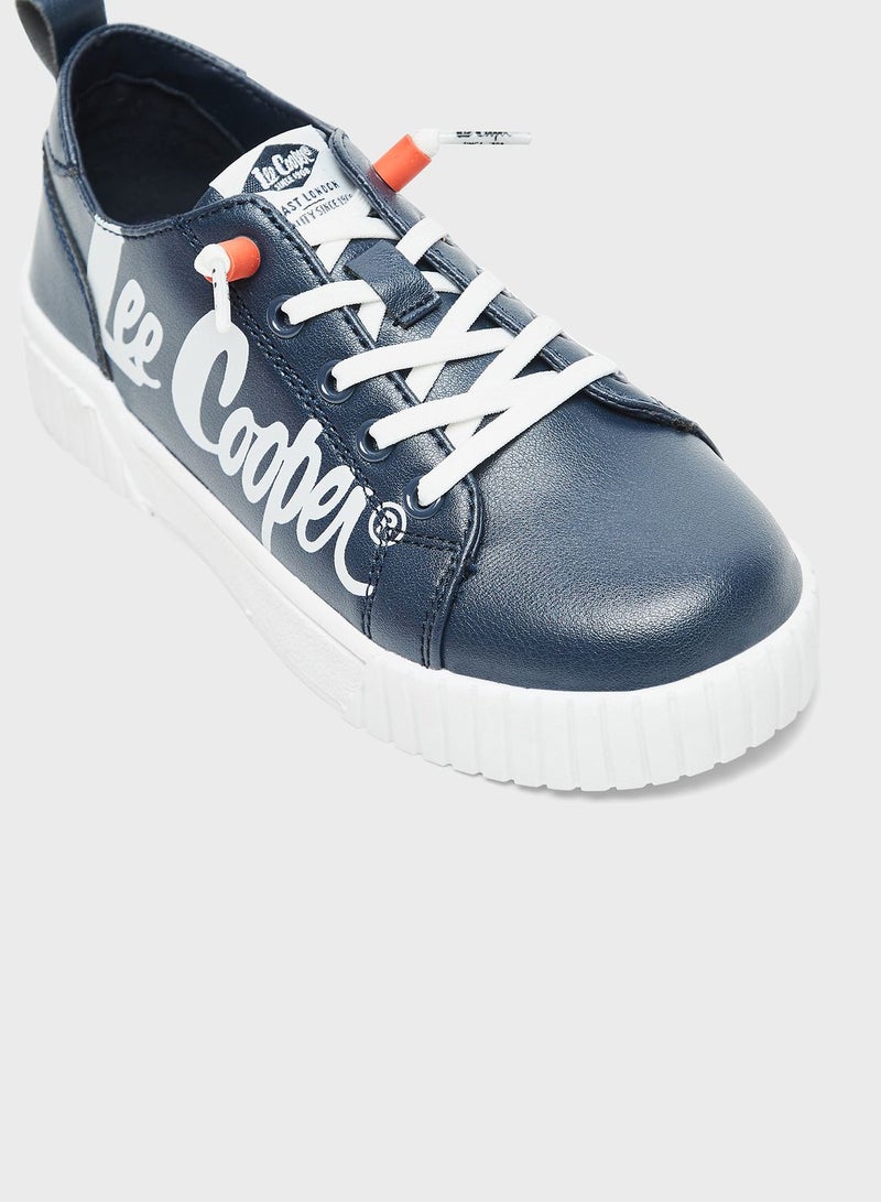 Kids Lace Up Low Top Sneakers