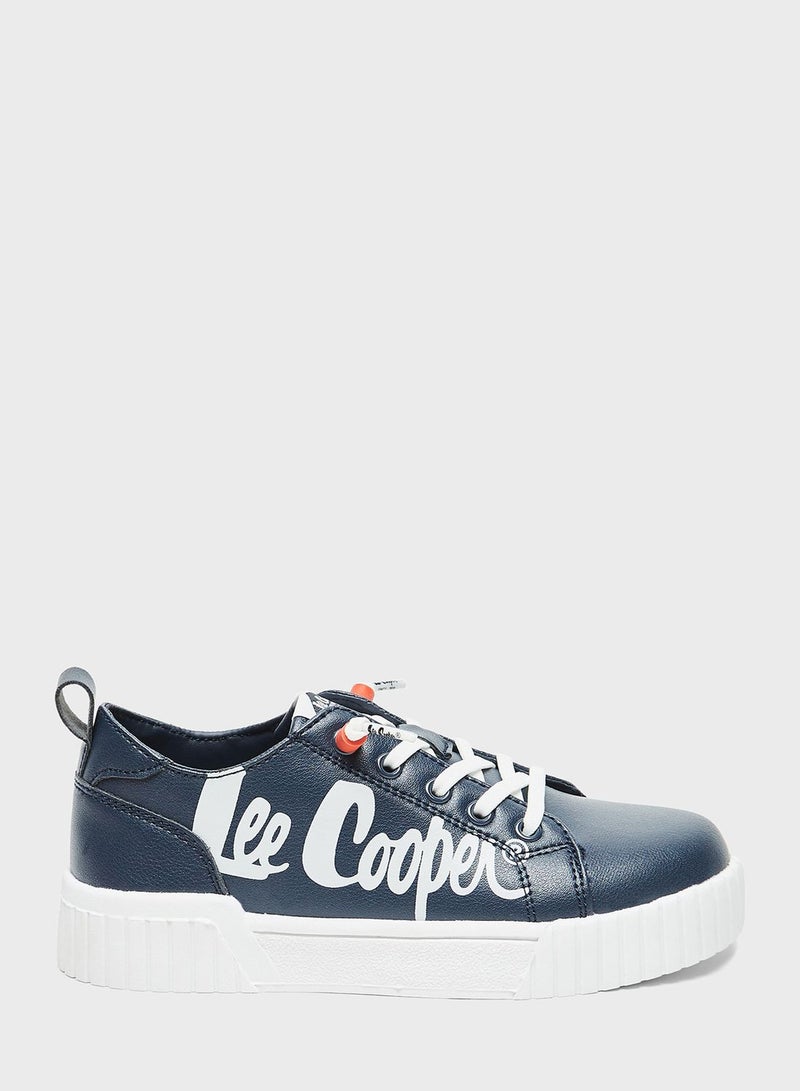 Kids Lace Up Low Top Sneakers