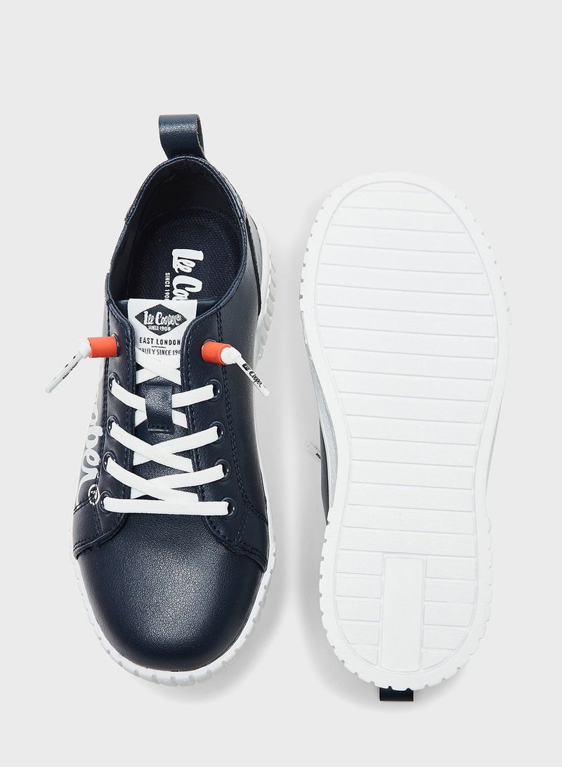 Kids Lace Up Low Top Sneakers