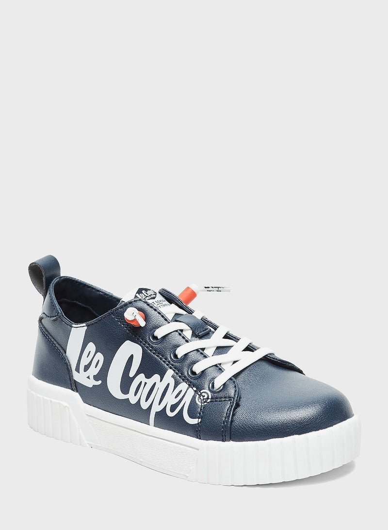 Kids Lace Up Low Top Sneakers