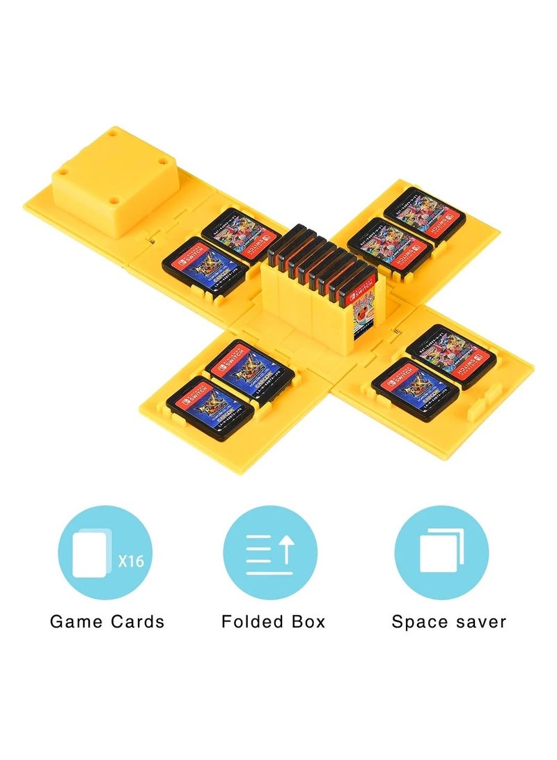 16 Slots Foldable Game Cards Cube Box for Switch Game Card Portable Collect Box Switch/Lite/OLED Game Card Storage Box
