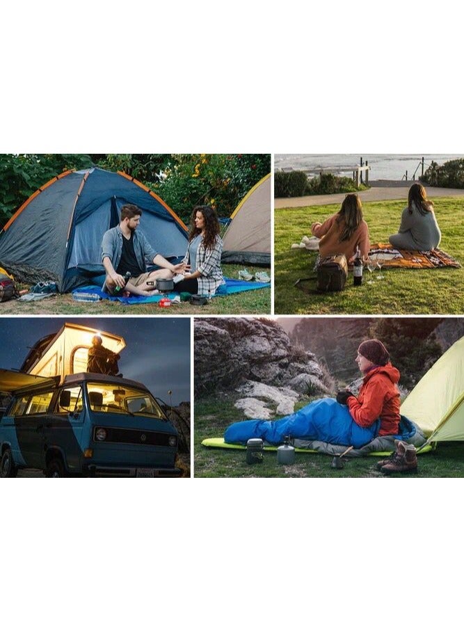 Inflatable Sleeping Mat Well Sealed Camping Air Mattress Moistureproof Skin Friendly Compact Single Size For Backpacking