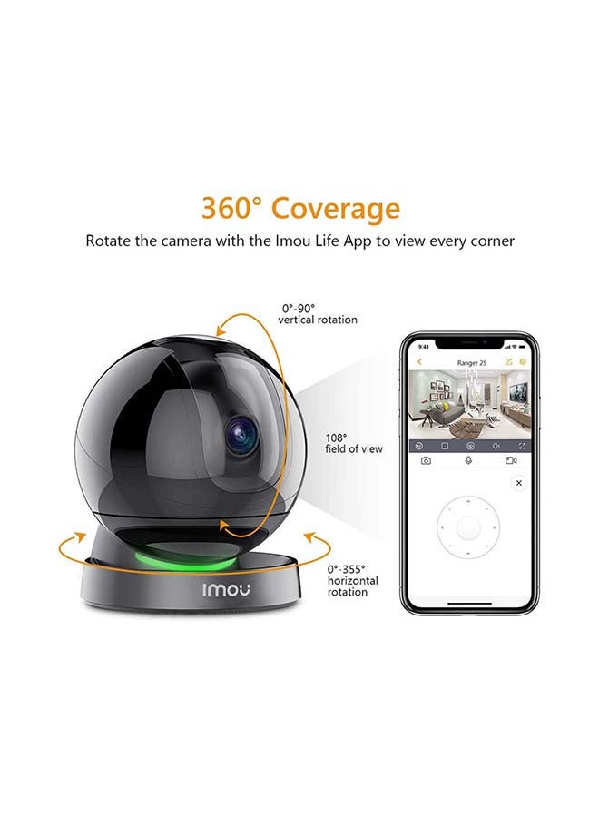 Ranger Pro Indoor Wi-Fi Home Security Camera 1080P With Night Vision/Smart Tracking/Privacy Mask/2-Way Audio/Instant Alarm Notifications With App Control