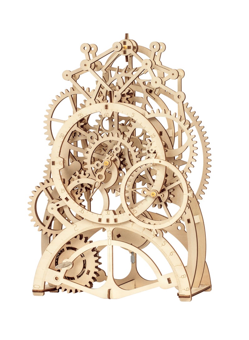 ROKR Pendulum Clock Mechanical Gears LK501,3D Wooden Puzzles for Adults/Teens, Creative Home Decor, Unique Gift for Craft Hobby Adults/Teens