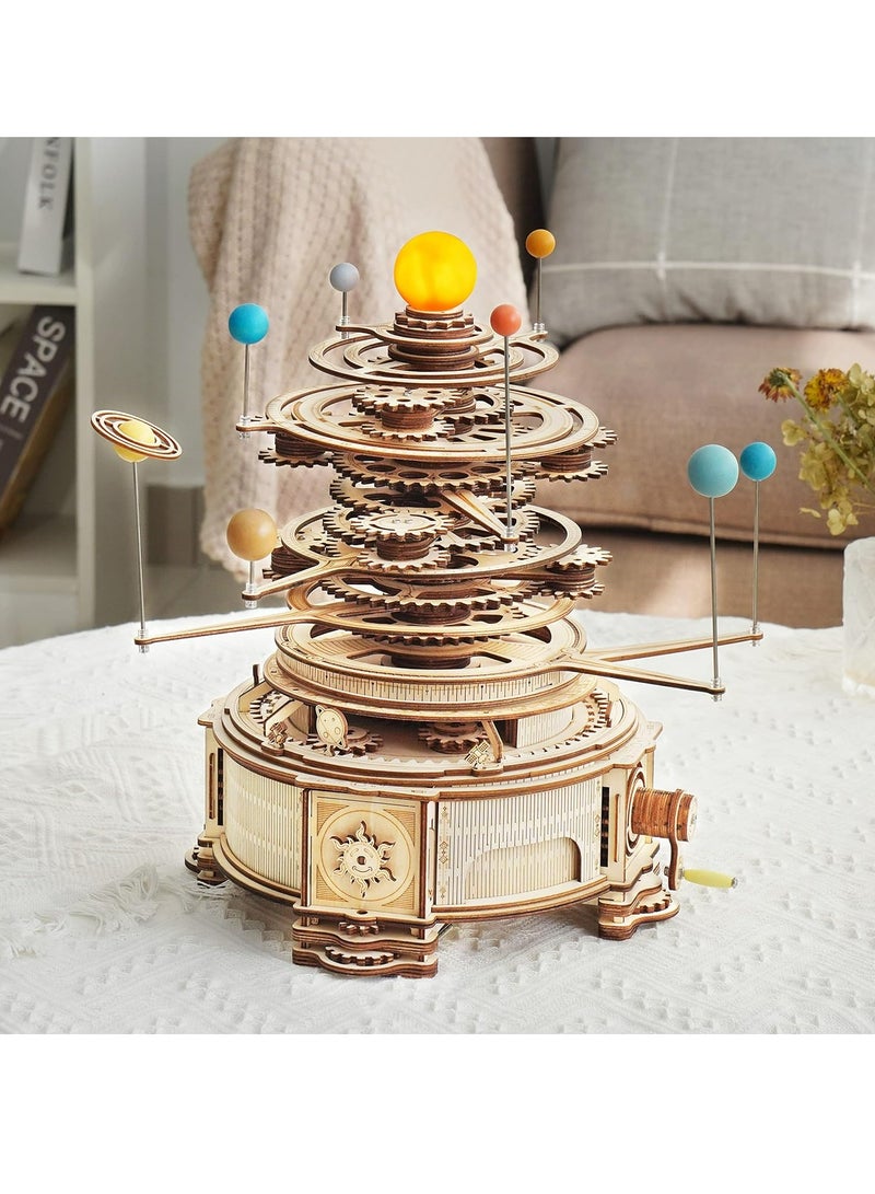 ROKR Mechanical Orrery ST001,3D Wooden Puzzles for Adults/Teens, Creative Home Decor, Unique Gift for Craft Hobby Adults/Teens