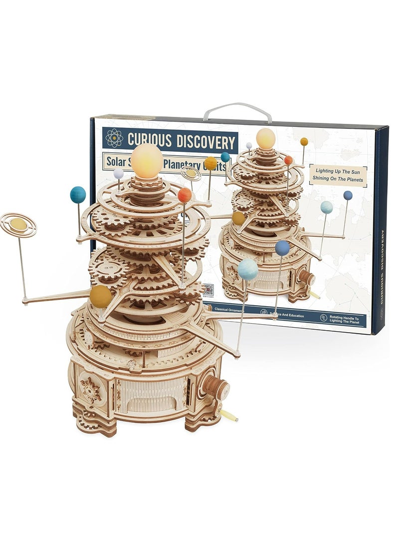 ROKR Mechanical Orrery ST001,3D Wooden Puzzles for Adults/Teens, Creative Home Decor, Unique Gift for Craft Hobby Adults/Teens