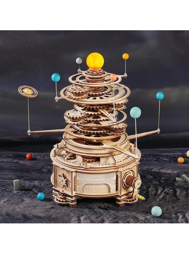 ROKR Mechanical Orrery ST001,3D Wooden Puzzles for Adults/Teens, Creative Home Decor, Unique Gift for Craft Hobby Adults/Teens