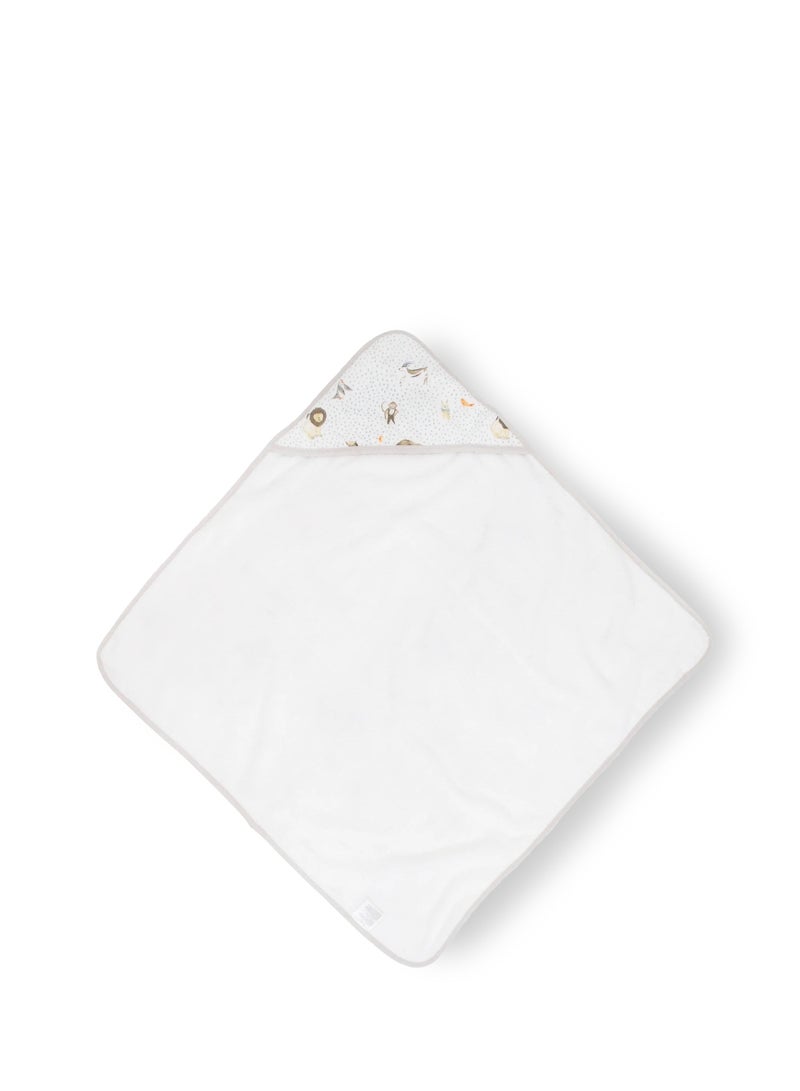 Cotton Muslin Hooded Infant Towel Party Animals