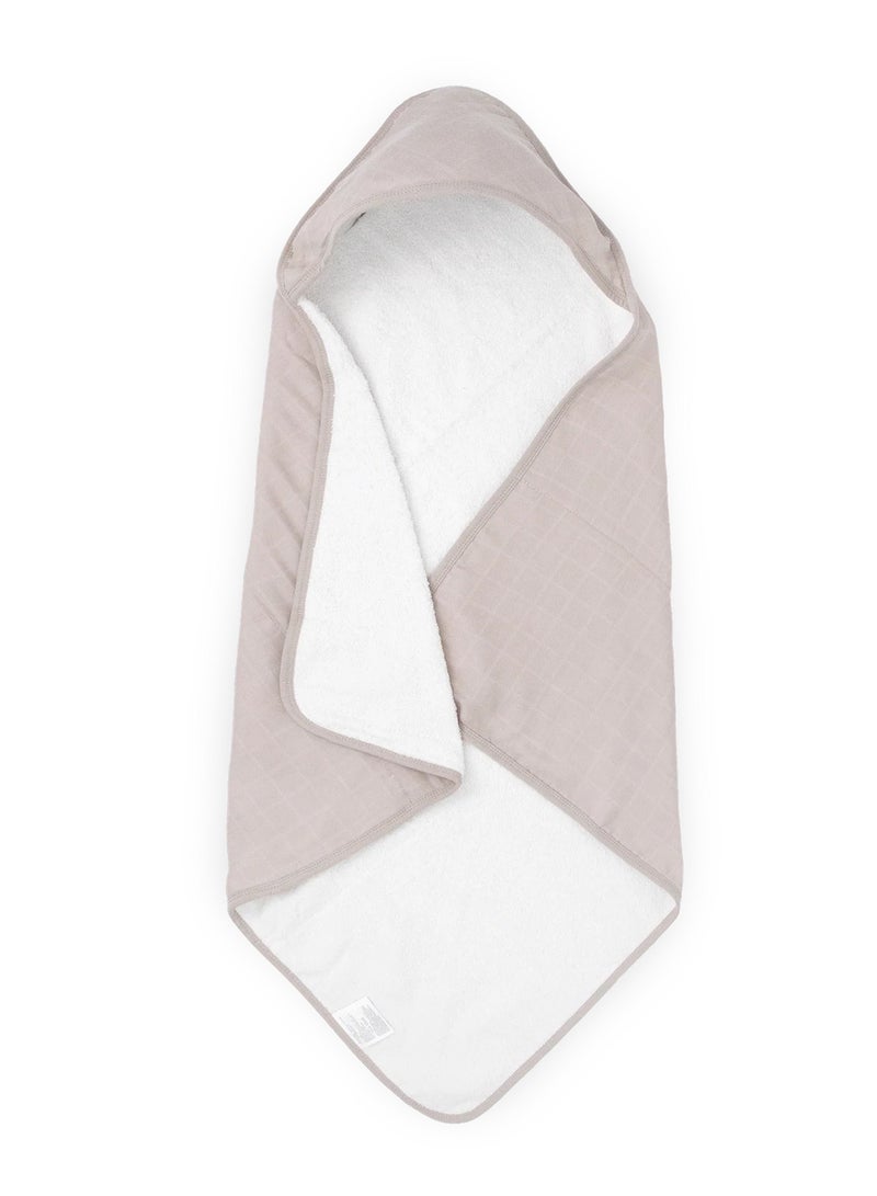 Cotton Muslin Hooded Infant Towel Porpoise