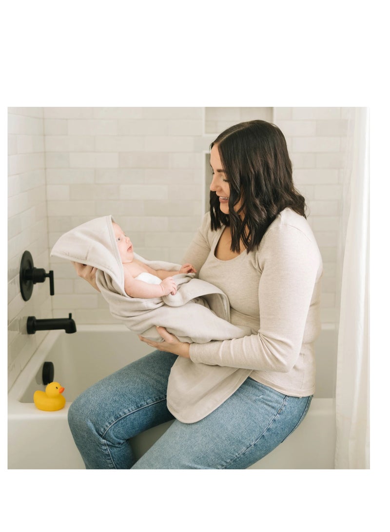 Cotton Muslin Hooded Infant Towel Porpoise