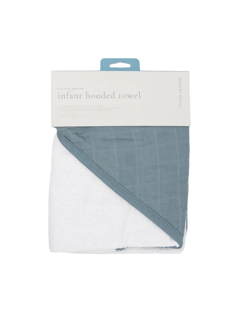 Cotton Muslin Hooded Infant Towel Sea