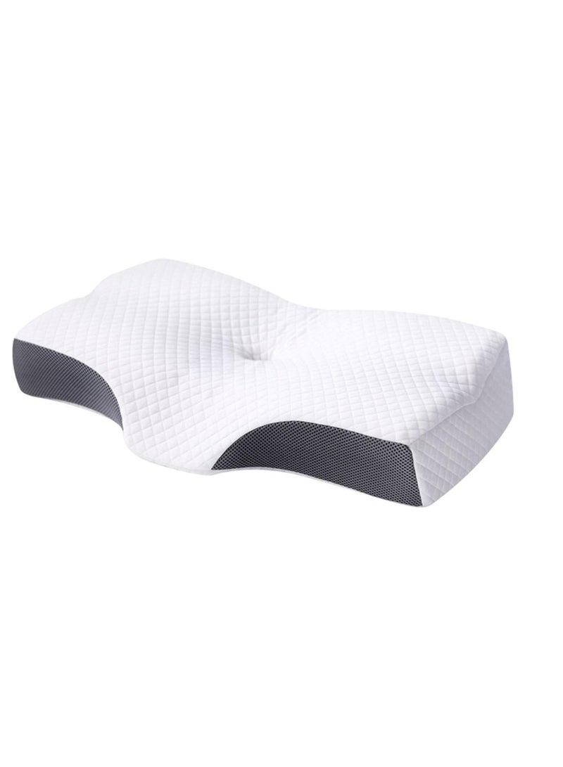 Memory Foam Pillow For Neck And Shoulder Pain Relief Neck Pillow Orthopedic Sleeping Bed Pillows For Side Sleepers Stomach Sleepers Orthopedic Contour Pillow
