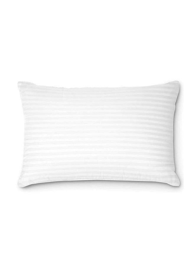 MYK Ultra Soft Cotton Comfortable Striped Pillow Queen Size 2 Pack