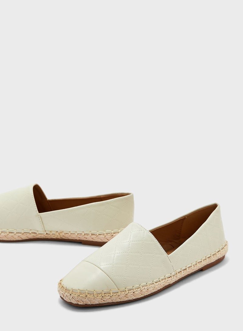 Tonal Weaved Toecap Espadrille