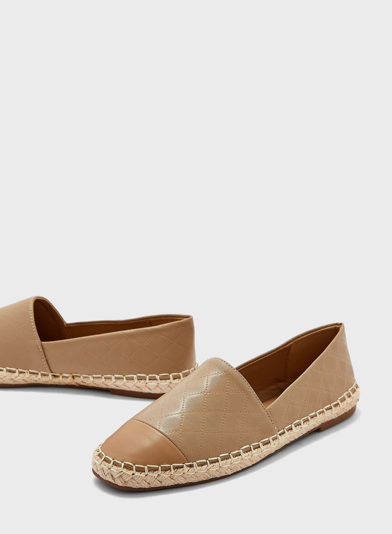 Tonal Weaved Toecap Espadrille