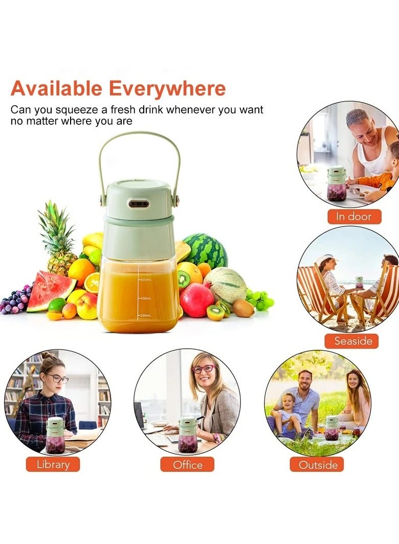 Portable Blender Juicer 800mlfresh Fruit Juicers Mixeur Wireless Rechargeable Juicer Cup Multifunction Juice Maker Machine