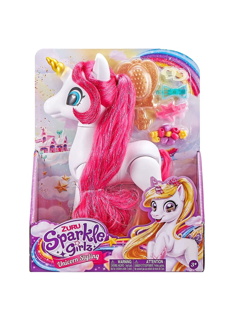 Sparkle Girlz Unicorn & Ponies Styling Set 100372