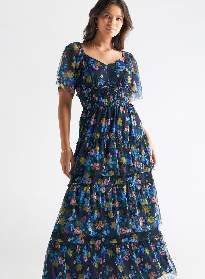 Floral Tiered Dress