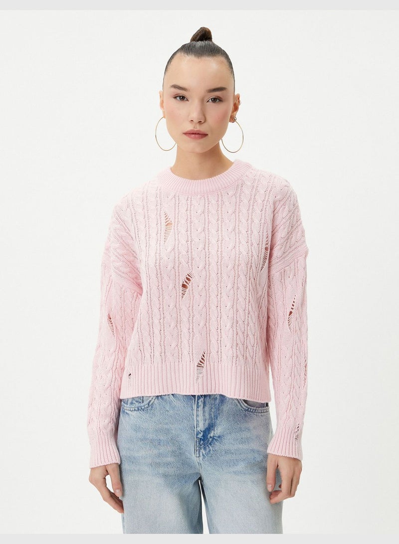 Knit Crew Neck Sweater