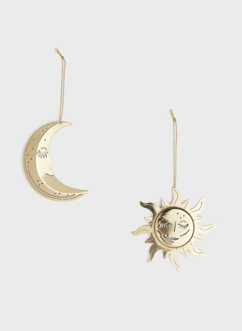 2-Pack Sun And Moon Decorations