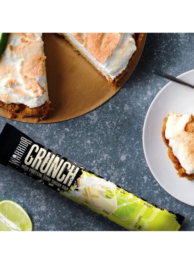 WARRIOR Crunch High Protein Bar Key Lime Pie Flavor 64g Pack of 12