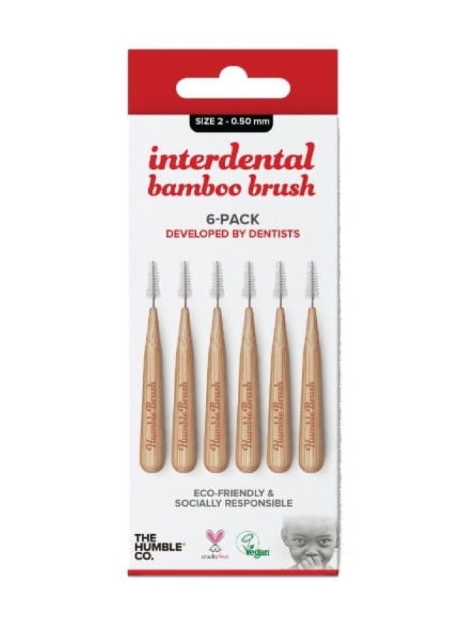 Interdental Brush Bamboo Brushes Size 2-0.50 MM