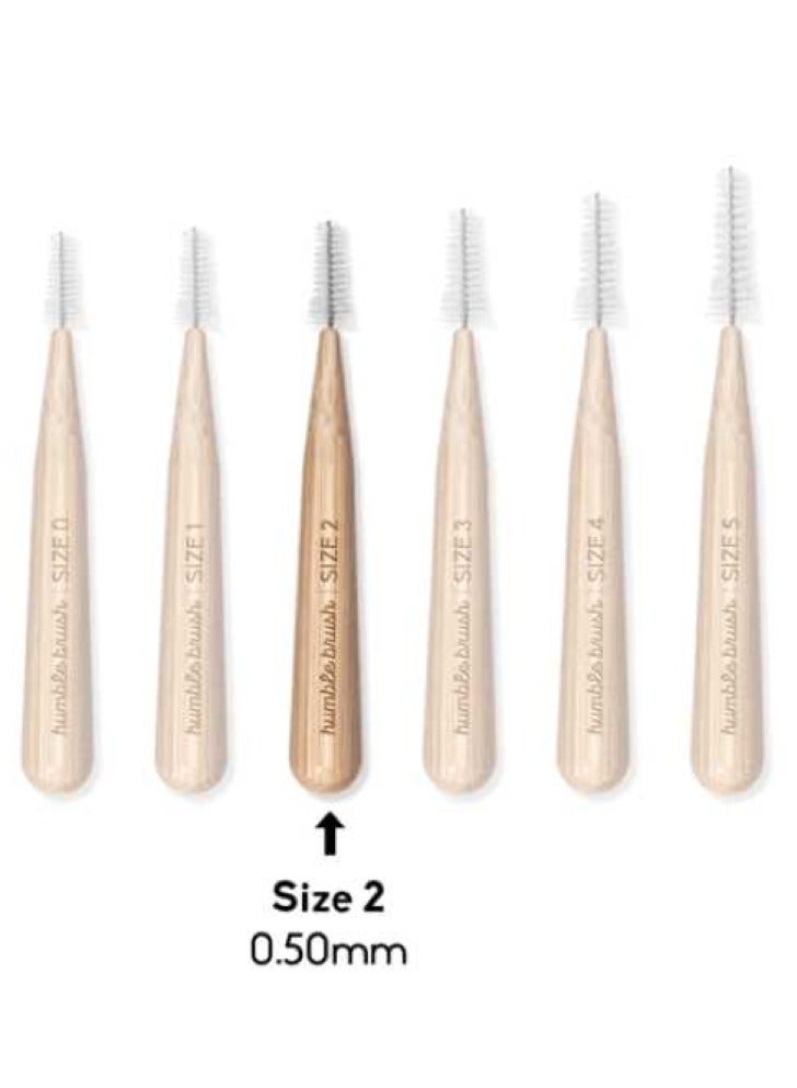 Interdental Brush Bamboo Brushes Size 2-0.50 MM