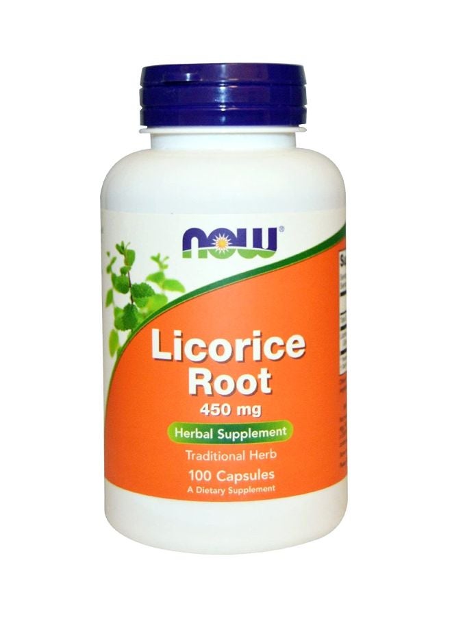 Dietary Supplement Licorice Root 450mg - 100 Capsules