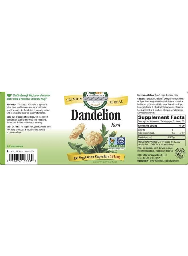 Dandelion Root Capsules