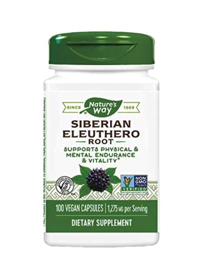 Siberian Eleuthero Root Dietary Supplement 1275 mg - 100 Capsules