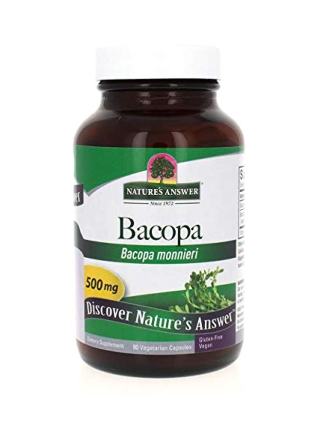 Bacopa Monnieri Dietary Supplements 500 mg - 90 Capsules