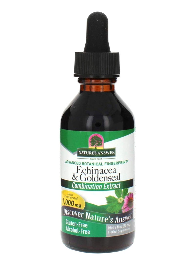 Echinacea And Goldenseal Herbal Supplements
