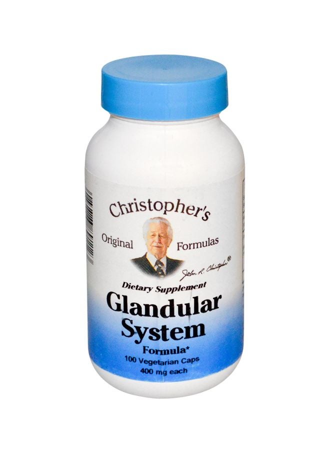 Glandular System Formula Dietary Supplement 400 mg - 100 Vegetarian Caps