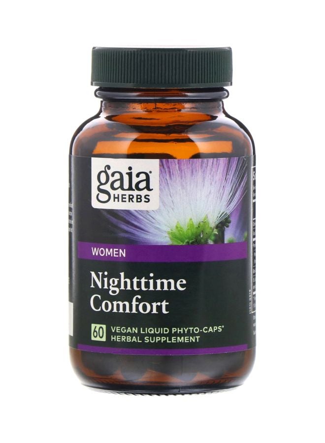 Nighttime Comfort Herbal Supplement - 60 Vegan Liquid Phyto-Caps