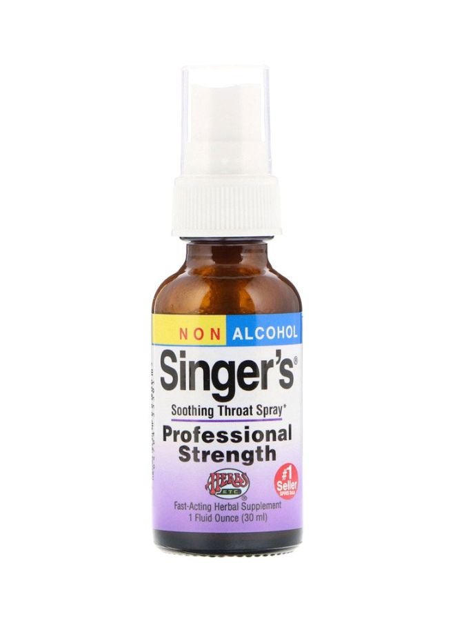 Professional Strength Singer's Soothing Throat Spray
