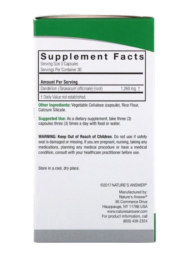 Dandelion - 90 Vegetarian Capsules