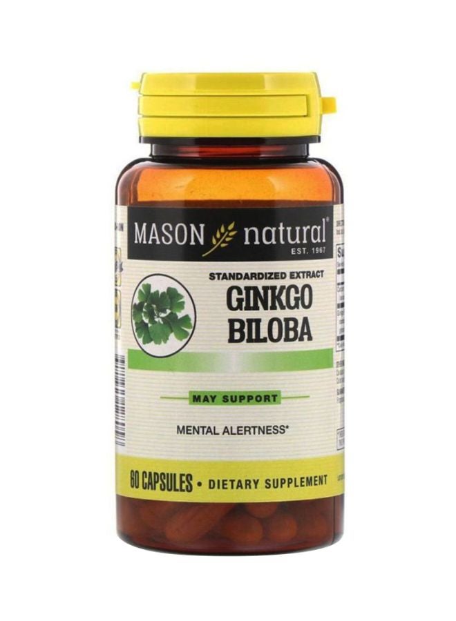 Ginkgo Biloba Mental Alertness - 60 Capsules