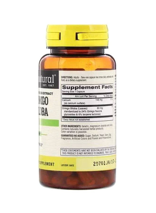 Ginkgo Biloba Mental Alertness - 60 Capsules
