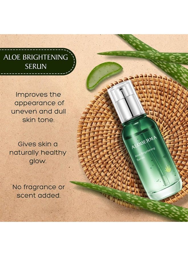 Soothing Facial Serum with 85% Organic Aloe Vera - Calming Serum for Sensitive Skin with Natural Botanicals - Pure Aloe Vera Serum for Face - Lightweight Skin Calming & Nourishing Face Serum