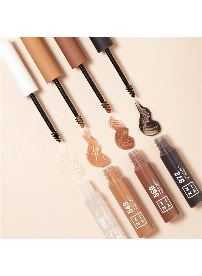 MAKEUP - Vegan - Cruelty Free - The Eyebrow Mascara 560 - Dark blond - Voluminizing - Fixes & Controls Brows -Non Sticky Gel Formula - Dense & Fuller Brows - Multiplier Effect - Good Adhesion
