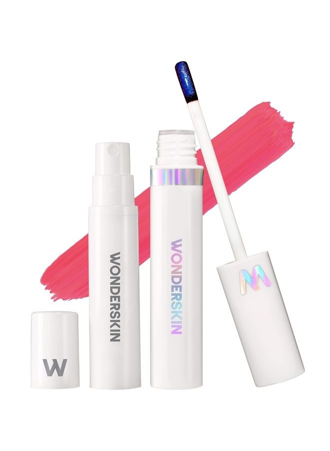 Wonder Blading Peel and Reveal Lip Stain Kit, Pink Lip Stain, Transfer Proof Peel Away Lip Stain, Matte Lip Makeup (Sweetheart)