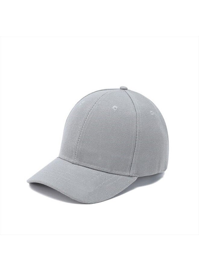 Kids Boy Girl Baseball Cap Hat Soft Lightweight Adjustable Size for 2-9 Years (Grey)
